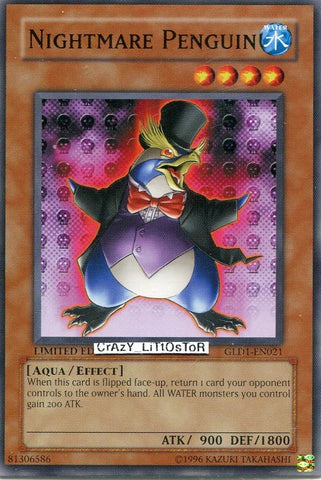 "Nightmare Penguin" GLD1-EN021 - Yu-Gi-Oh! - 3x Card Playset