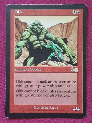 "Okk" - Magic The Gathering Card - Urza's Saga