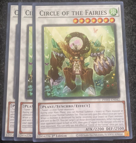 "Circle Of The Fairies" PHHY-EN042 - Yu-Gi-Oh! - 3x Cards - Photon Hypernova