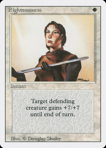 "Righteousness" - Magic The Gathering Card - Revised