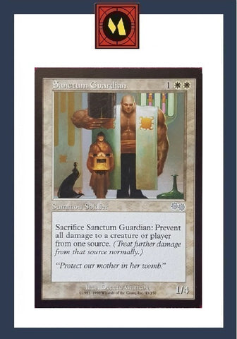 "Sanctum Guardian" - Magic The Gathering Card - Urza's Saga