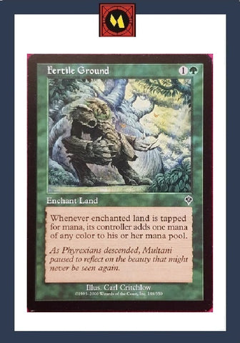 "Fertile Ground" x4 - Magic The Gathering - Invasion - 4-Cards Playset
