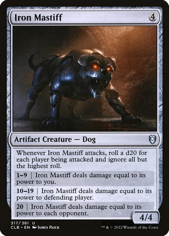 "Iron Mastiff" - Magic The Gathering Card - CLB