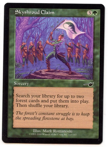 "Skyshroud Claim" - Magic The Gathering Card - Nemesis