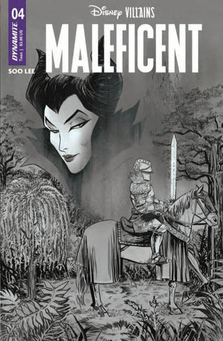 Disney Villains Maleficent #4  - Dynamite - 2023 - Soo Lee 1:10 b&w