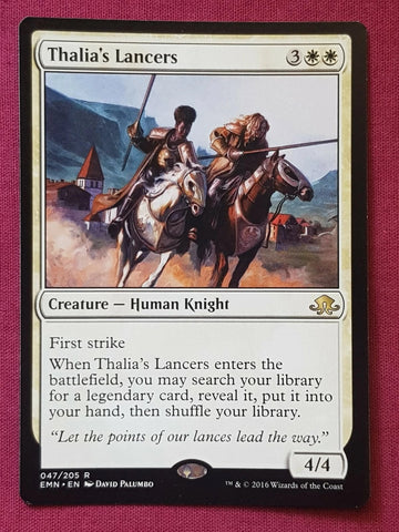 "Thalia's Lancers" - Magic The Gathering Card - Eldritch Moon