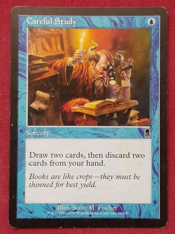 "Careful Study" - Magic The Gathering Card - Odyssey