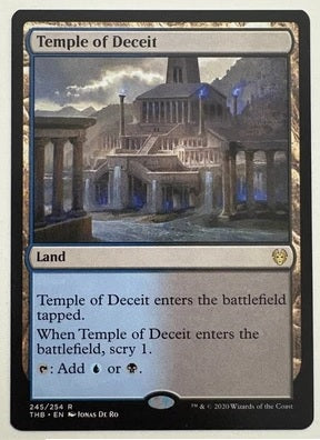 "Temple Of Deceit" - Magic The Gathering Card - THB