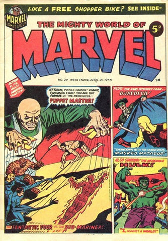 Mighty World of Marvel #29 - Marvel Comics / British - 1973