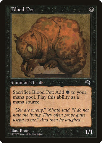 "Blood Pet" - Magic The Gathering Card - Tempest