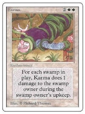 "Karma" - Magic The Gathering Card - Unlimited