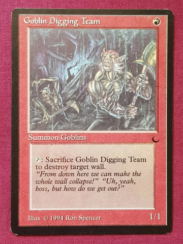 "Goblin Digging Team" - Magic The Gathering Card - The Dark