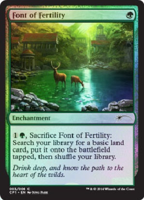 "Font Of Fertility" FOIL - Magic The Gathering Card - Clash Pack