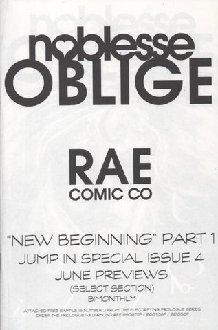 Noblesse Oblige - Rae Comic Co - 1996 - Special Cover