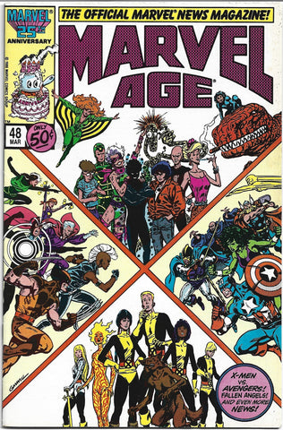 Marvel Age #48 - Marvel Comics - 1986 - X-Men Vs Avengers