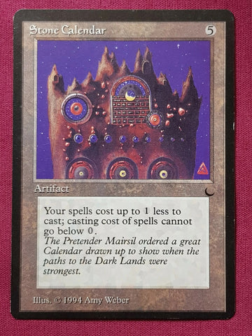 "Stone Calendar" - Magic The Gathering Card - The Dark