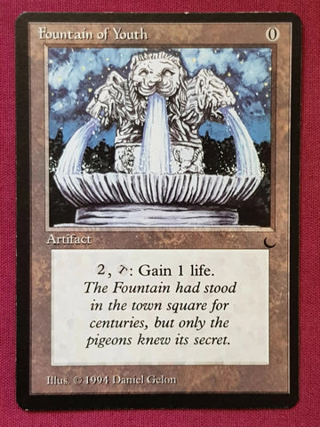"Fountain Of Youth" - Magic The Gathering Card - The Dark