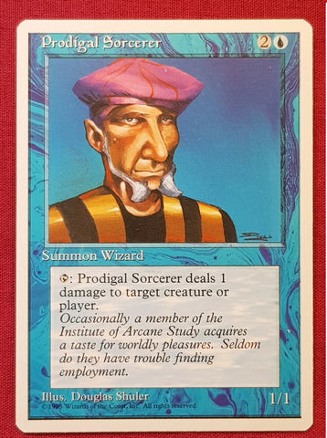 "Prodigal Sorcerer" - Magic The Gathering Card - 4th Edition