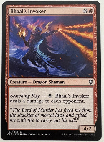 "Bhaal's Invoker" x4 - Magic The Gathering Card - CLB - 4-Card Playset