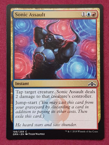 "Sonic Assault" - Magic The Gathering Card - Guilds Of Ravnica