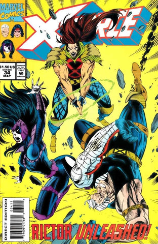 X-Force #34 - Marvel Comics - 1994 - Trading Cards Intact