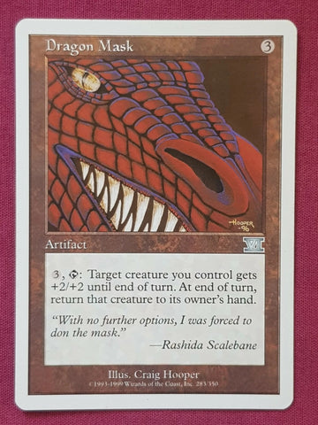 "Dragon Mask" - Magic The Gathering Card - 6th Edition