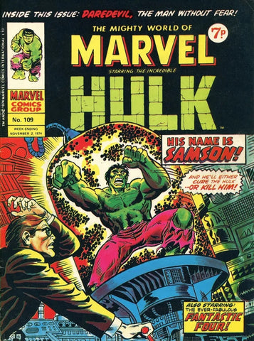Mighty World of Marvel #109 - Marvel Comics - 1974