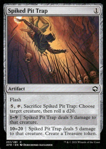 "Spiked Pit Trap" x4 - Magic The Gathering Card - AFR 2021 - 4-Card Playset