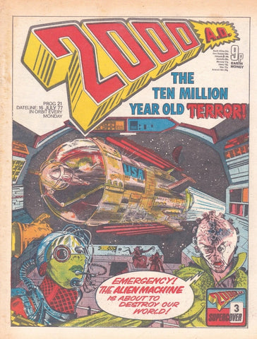 2000AD Comic - Prog #21 - 16th July 1977