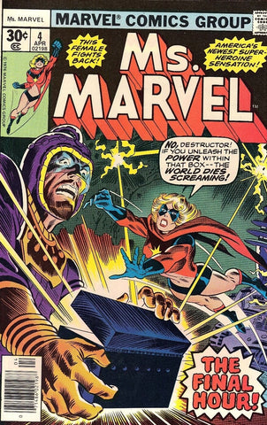 Ms Marvel #4 - Marvel Comics - 1976 - Pence Copy