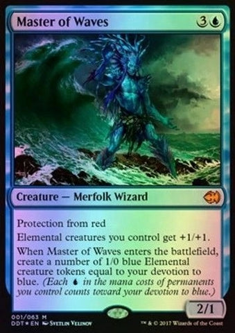 "Master Of Waves" FOIL - Magic The Gathering Card - Merfolk vs Goblins