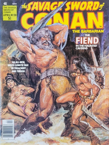 Savage Sword Of Conan Magazine #28 - Curtis Magazines - 1978