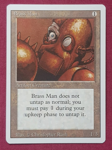 "Brass Man" - Magic The Gathering Card - Revised