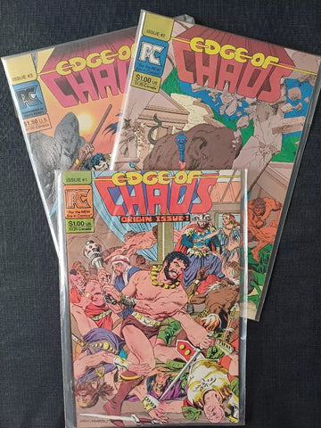 Edge of Chaos #1 2 3 (Set) - Pacific Comics - 1983