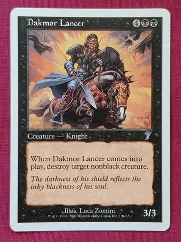 "Dakmor Lancer" - Magic The Gathering Card - 7th Edition