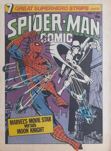 Spider-Man Comic #315 - 318 (4x Comics RUN)  - Marvel/British - 1979