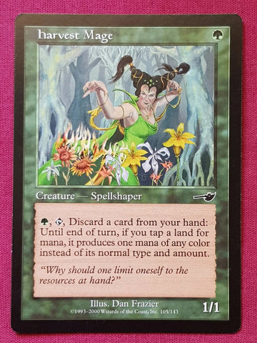 "Harvest Mage" x4 - Magic The Gathering Card - Nemesis 4-Card Playset
