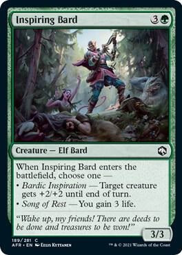 "Inspiring Band" x4 - Magic The Gathering Card - AFR - 4-Card Playset