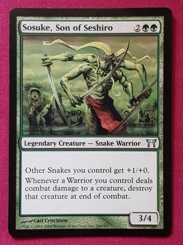 "Sosuke, Son Of Seshiro" - Magic The Gathering Card - Champions Of Kamigawa