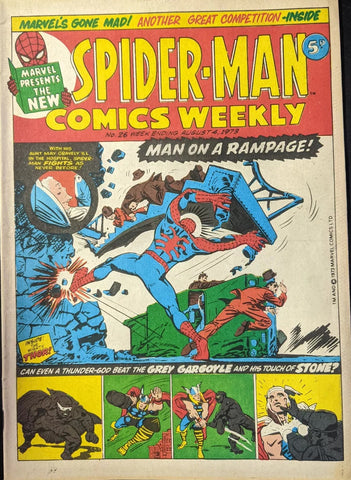Spider-Man Comics Weekly #26 - Marvel/British Comic - 1973