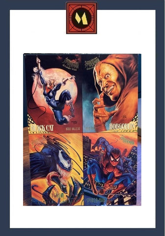 Ultra Marvel Spider-Man Premiere Edition 4-Card Uncut Promo Sheet - 1995