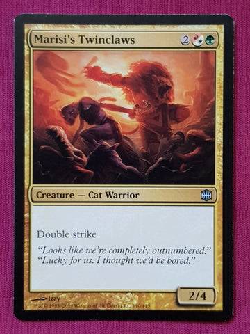 "Marisi's Twinclaws" - Magic The Gathering Card - Alara Reborn
