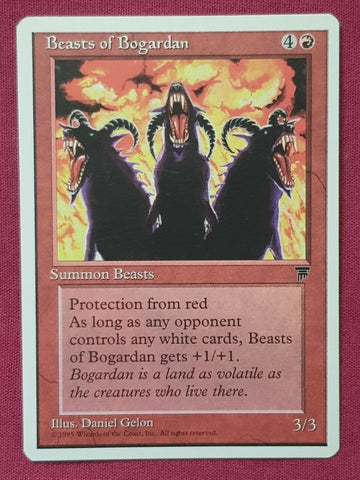 "Beasts Of Bogardan" - Magic The Gathering Card - Chronicles