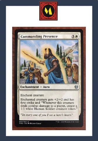 "Commanding Presence" - Magic The Gathering Card - THB