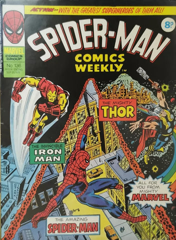 Spider-Man Comics Weekly #136 - Marvel Comics / British - 1975