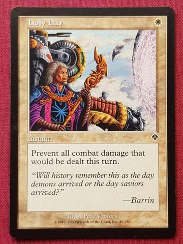 "Holy Day" - Magic The Gathering Card - Invasion