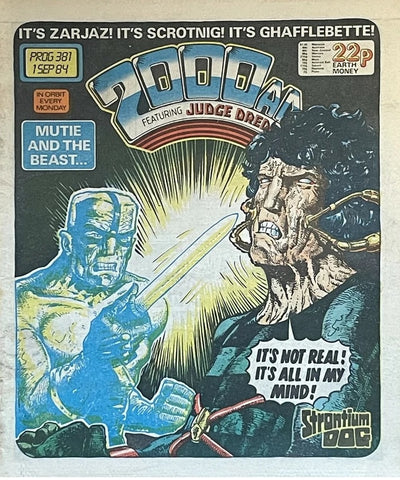 2000AD Comic Prog #381 - #385 (5x Comics RUN) - 1984