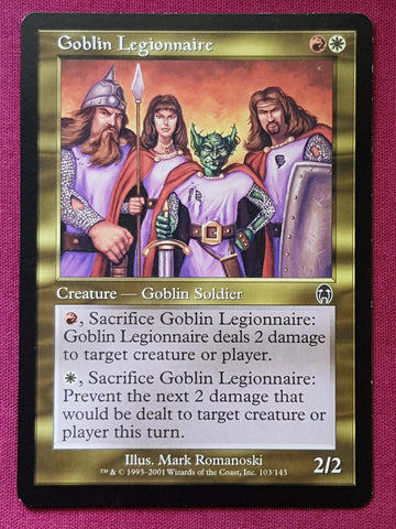 "Goblin Legionnaire" - Magic The Gathering Card - Apocalypse