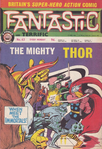 Fantastic Comic #63 - Marvel UK - 1968