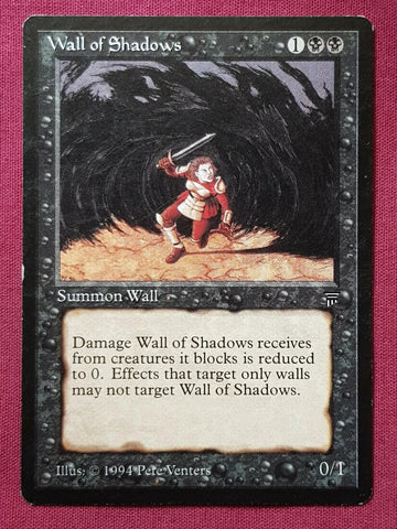 "Wall of Shadows" - Magic The Gathering Card - Legends